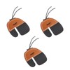 3pcs Archery Finger Tabs Thickened Double Layer PU Leather Archery