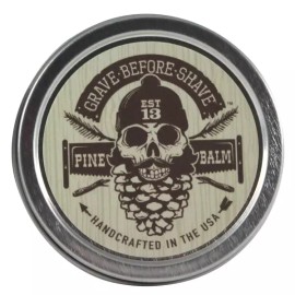 Grave Before Shave 그레이브 비포 쉐이브 파인 향 수염 밤 파인/세더 우드 2온스 Grave Before Shave Pine Scented Beard Balm Pine/Cedar Wood 2oz [2 Ounce (Pack of 1)]