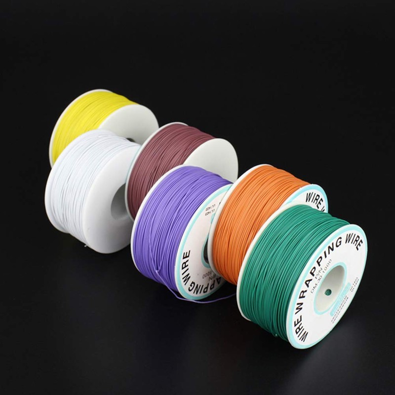 YXQ 0.25mm Dia Wire-Wrapping Wire Red 305M 30AWG Type Tinned