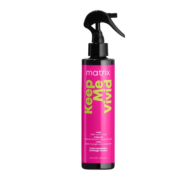 Matrix Keep Me Vivid Color Lamination Spray | Ultra-Nourishing Treatment Prevents Fading | For Semi-Permanent and Color Treated Hair | Leave-In Treatment Spray | Packaging May Vary | 5.7 Fl. Oz.