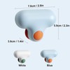 Mini Silicone T-Shaped Mirror Wiper Tool, Glass Cleaner (White)