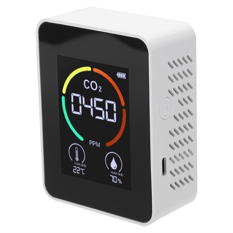 CO2 Detector Carbon Dioxide Gas Concentration Meter Temperature Humidity Measuring