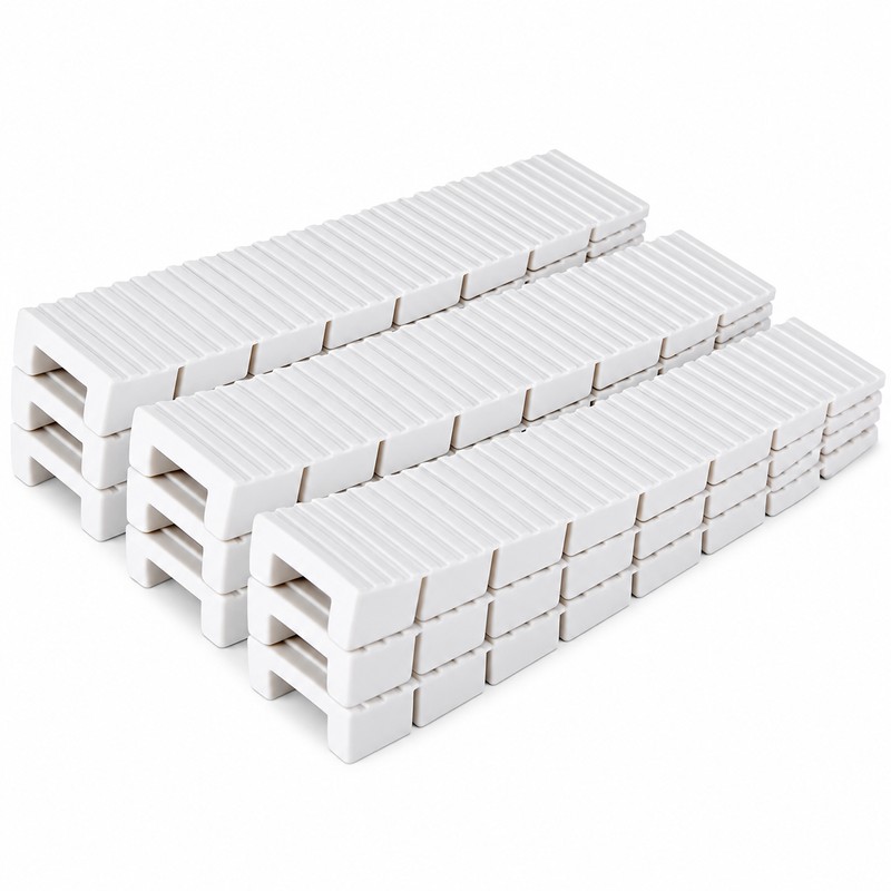 12-Pack Plastic Furniture Leveling Shims for Uneven Surfaces – Snap-to-Fit