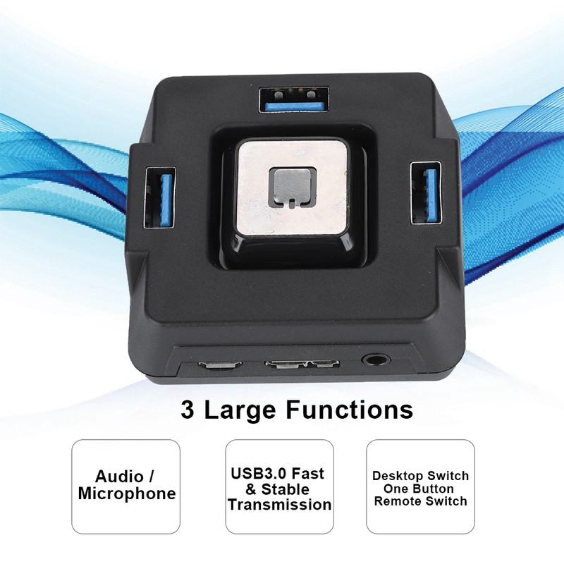Multi functional USB3.0 Desktop PC Switch Power Reset Button Audio