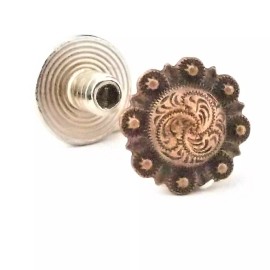 Stecksstore Chicago Screws Concho Antique Copper 3/16" 10 Pack 3306-28 by Stecksstore