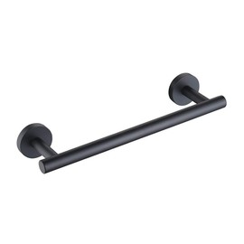 SEIDO Heavy Duty Commercial Grade-304 Stainless Steel 230mm/9-inch Total Length Bathroom Towel Bar, Hanging Space 180mm/7.1-inch Space-Saving Single Towel Rod, Matte Black Finish