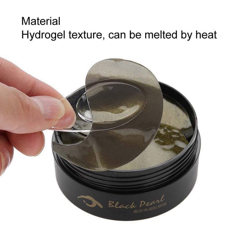 60Pcs/Box Black Pearl Eye Mask Gel Remove Dark Circle Eye
