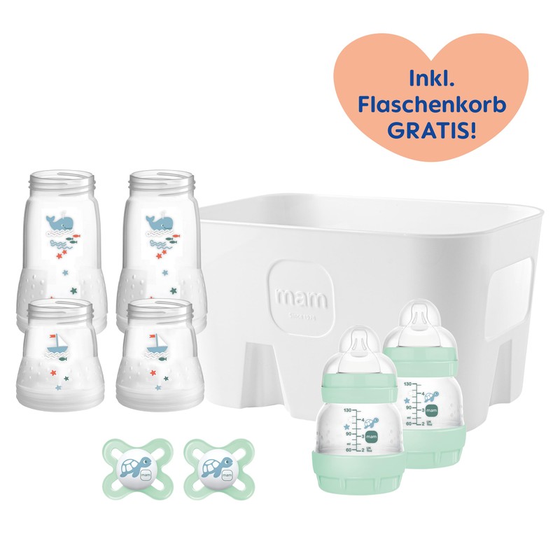 MAM Easy Start Anti-Colic Combi Set, 0+ Mon, Baby Bottle