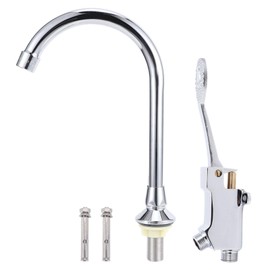 Pedal Tap, 2 Inch Single Cold Copper Tap Easy to Use Foot Operated Tap Suitable for Families, Hospitals, Factories