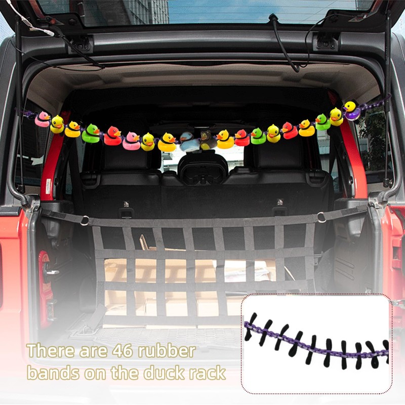 Paracord Rubber Duck Holder with Adjustable Buckle for Jeep Owners