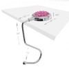 TANOSII Purse Hook Mental Clutch Holder Handbag Rhinestone Hanger for