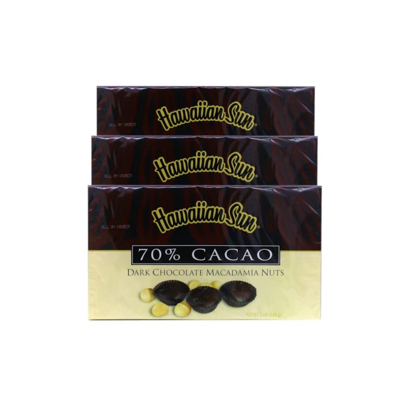 Hawaiian Sun Island Chocolates Gift Pack - Kona Crunch, 70%