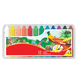 Crayon Washable Multiple Colour Rotating Easy Painting Fun Drawing for Kids Children 12 Colors
