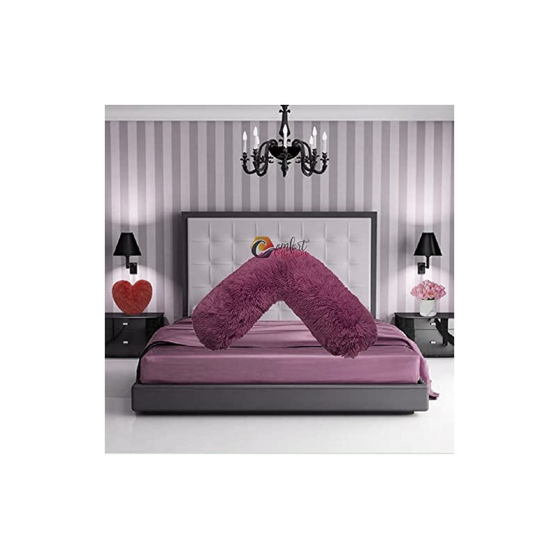 V Shaped Teddy Cuddles V Pillow Case Soft Back Neck