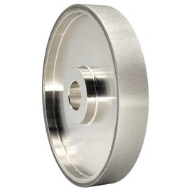 CAQUXIL CBN Grinding Wheel 6" Dia x 1" Wide, 1 inch Arbor, Sharpen High Speed Steel Cutting Tools, Diamond Grinding Wheel Grit #320