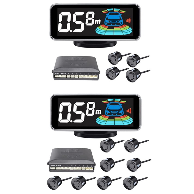 KACEPAR Car Reverse Backup Radar System Parking Sensor Kit, Alarm