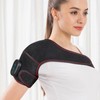 Heated Knee Brace Wrap Rechargeable 3 Vibration Mode Length Adjustable