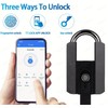 Generic 1pc Heavy Duty Fingerprint Padlock with APP, Waterproof Biometric