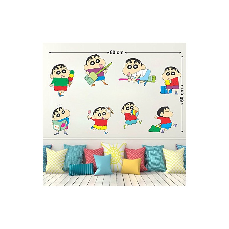 Wallstick Shin Chan wallsticker (Vinyl 80 cm x 50 cm)