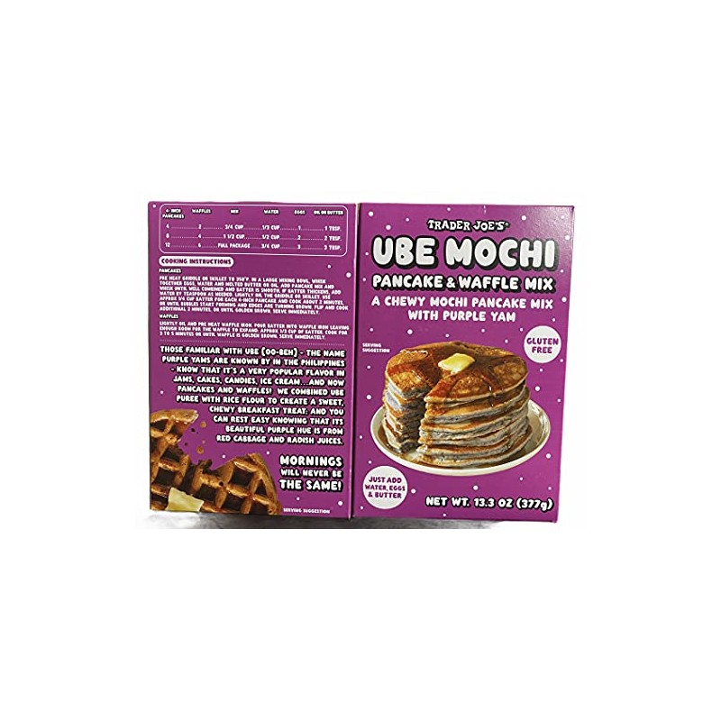 Trader Joe's Ube Mochi Pancake & Waffle Mix, 13.3 oz