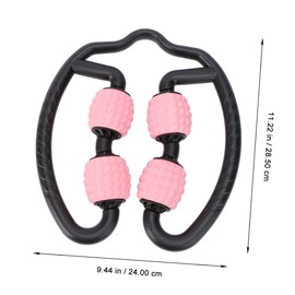 Beavorty Muscle Relaxer Massage Roller Yoga Fitness Tool Sturdy Handle Gentle Material Easy to Use for Daily