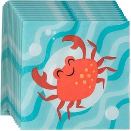 Fun Express Under The SEA BEV Napkins - Party Supplies - VBS Vacation Bible School Supplies/Decor - 16 Pieces