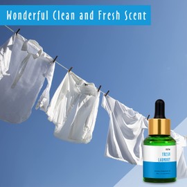 Fresh Laundry Fragrance Oil, MitFlor Single Scented Oil, Large Size Premium Grade Fragrance Oil for Soap & Candle Making, Aromatherapy Diffuser Oil, Refreshing Lemony Scent for Home Fragrance, 30 ml