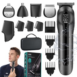 Beard Trimmer for Men - Electric Razor & Shaver, Cordless Hair Clippers Trimmers Set, 14 Piece Mens Grooming Kit for Shaving Face, Mustache, Body, Ear, Nose Hair Trimmer, Gifts for Men