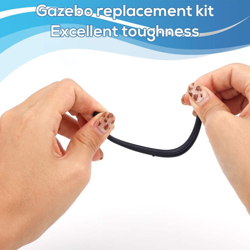 50pcs Plastic Hooks for Gazebo Curtains, Smooth Sliding Plastic Curtain