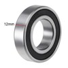 sourcing map 6005-2RS Deep Groove Ball Bearing 25x47x12mm Double Sealed