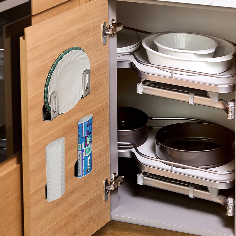 Aogigigio Under Cabinet Cutting Board Holder - 4 Pcs Cutting