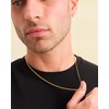 Esrael 18K Gold Chain for Men 3mm Mens Gold Chain