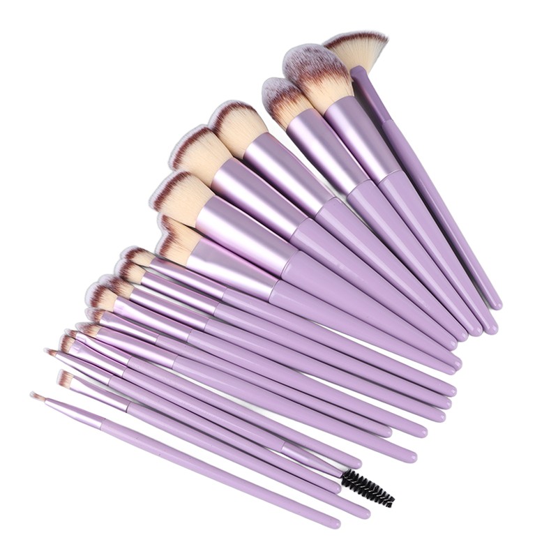 18pcs Makeup Brush Set Artificial Fiber Fashionable Soft Synthetic Cosmetic
