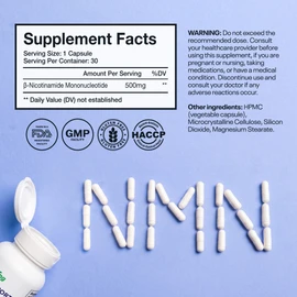 NAD+ Booster Supplement with NMN 500mg, Resveratrol & TMG – Cellular Energy, Healthy Aging & Metabolic Support – Premium Anti-Aging Formula – 90 Capsules