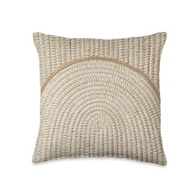 Woven Arches Rainbow Knit Crochet Sewing Art Interwoven Throw Pillow