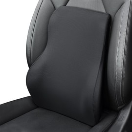 Letumalos Memory Foam Lumbar Support Pillow for Car Wheelchair Office Home Travel - Waist Back Support Relieves Fatigue