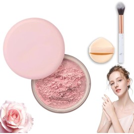 LXURY Luminance Milan Polvo Rosa, Polvo Fijador Difuminador Belleza Ultra Rosa para Todos los Tonos de Piel (#01)