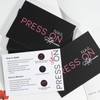 50 Pack Press on Nail Instructions Cards, Nail Application Guides