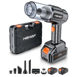 MBNGF Car Vacuum Portable Cordless, 35000PA High Power Suction & Blower, Wireless Handheld Vacuum Cleaner for Car, Home, Office, Pet(Black)