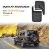 JSCARLIFE Mud Flaps Kit Fit for J-eep Wrangler JL 2018-2024,