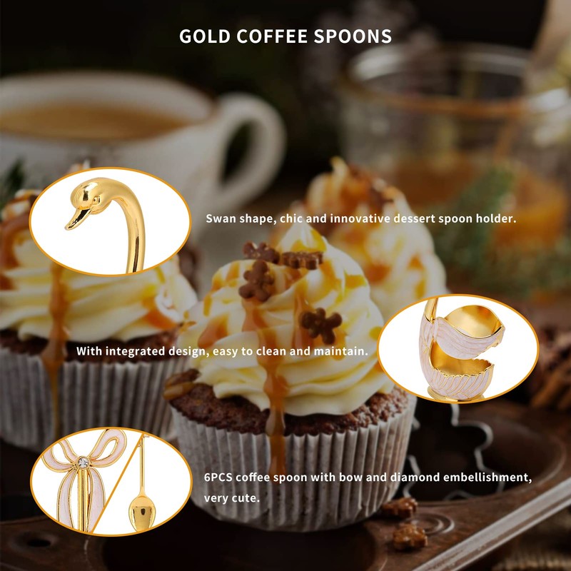 Coffee Spoon Set, 11 cm Long, 6 Coffee Spoons with