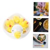MAGICLULU 6Pcs Adorable Duck Shaped Chopstick Rests Yellow Ceramic Tableware
