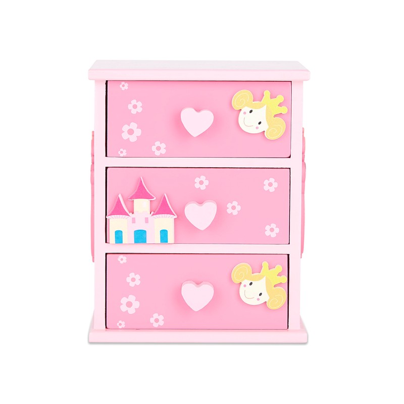 Girls Princess Jewellery Box Trinket Box