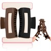 JIRIS Soft Silicone Flexible 2PCS 4.13in Hair Claw Rectangle Bendable