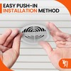 10 x White Plastic 70mm Round Soffit Air Vents/Upvc Push