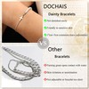 Dochais Cross Bracelet Women's - 14K Gold Plated Bracelets Waterproof