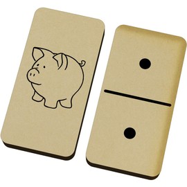 Azeeda 'Pig' Domino Set & Box (DM00008880)