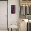 Mkono Tie Rack Wall Mounted Belt Hanger Holder Rustic Wood