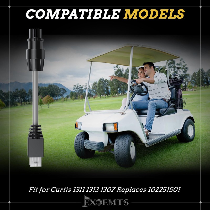 EXOEMTS 4-Pin Diagnostic Cable Adapter for Club Car Golf Cart,