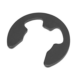 sourcing map E-Clip Circlip - 20mm External Retaining Shaft Snap Ring Carbon Steel Black 30pcs